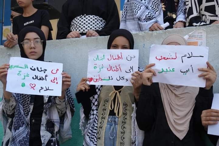 مخيم البرج الشمالي، فعالية  دعم غزة، بعدسة الإعلامية دعاء خليفة